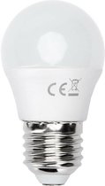 LED Lamp - Smart LED - Aigi Exona - Bulb G45 - 5W - E27 Fitting - Slimme LED - Wifi LED - Aanpasbare Kleur - Mat Wit - Glas - BES LED