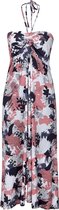 Rafiki Jurk Santana Dames Viscose Wit/roze/zwart Maat Xl