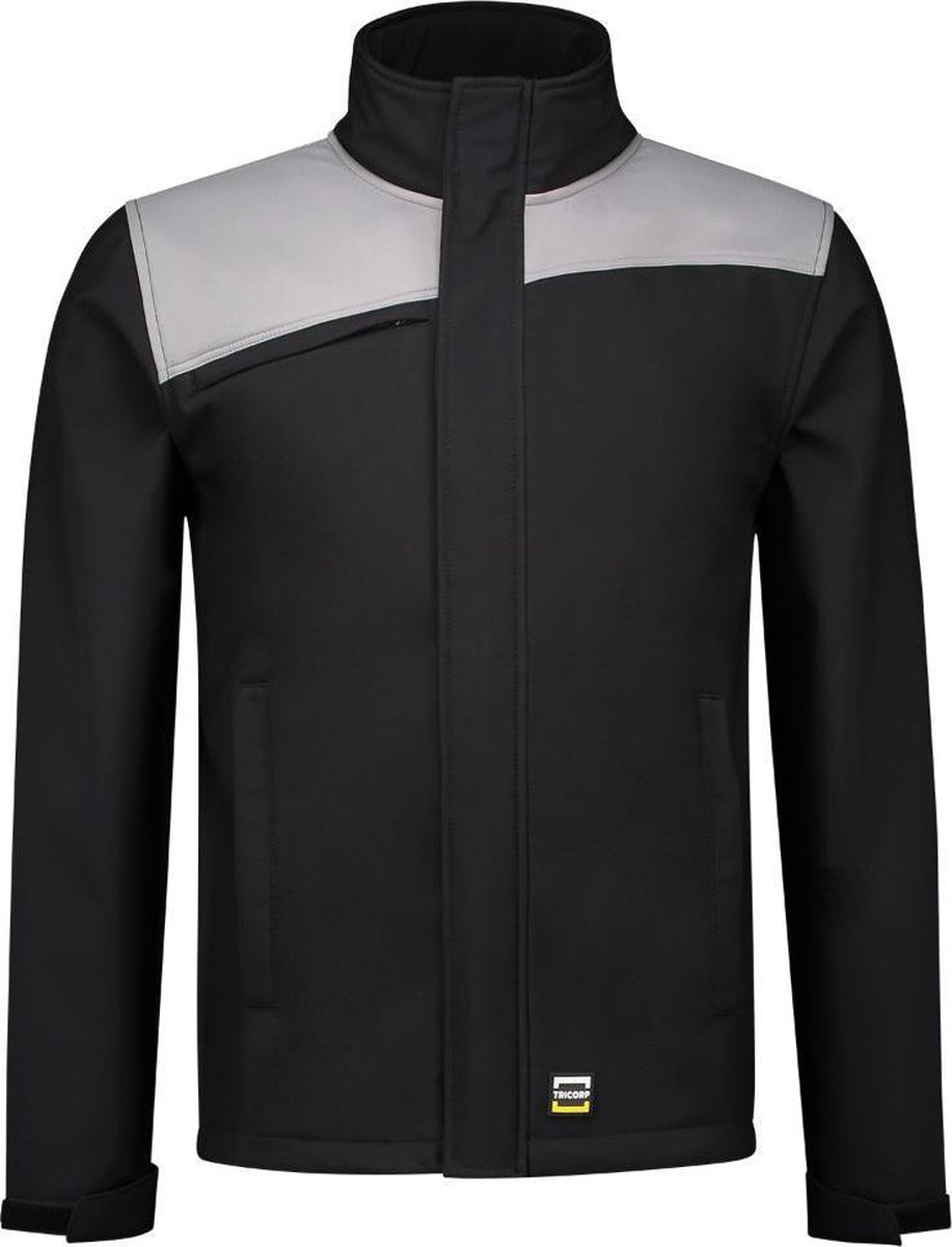 Tricorp Softshell Bicolor Naden 402021 - Mannen - Zwart/Grijs - XXL