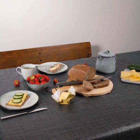 dc-fix - Toile cirée - Sharon - Gris foncé - 140x180 cm