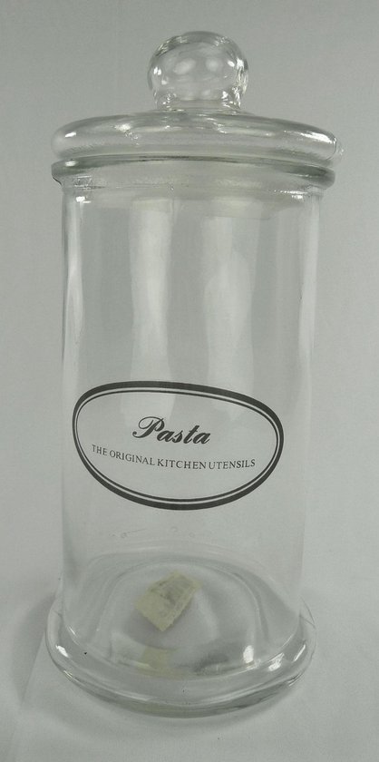 esthetisch boog vloeistof Voorraadpot glas Pasta 28 cm hoog | bol.com