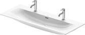 Duravit Viu meubelwastafel, 123 cm, 1 kraangat, wit