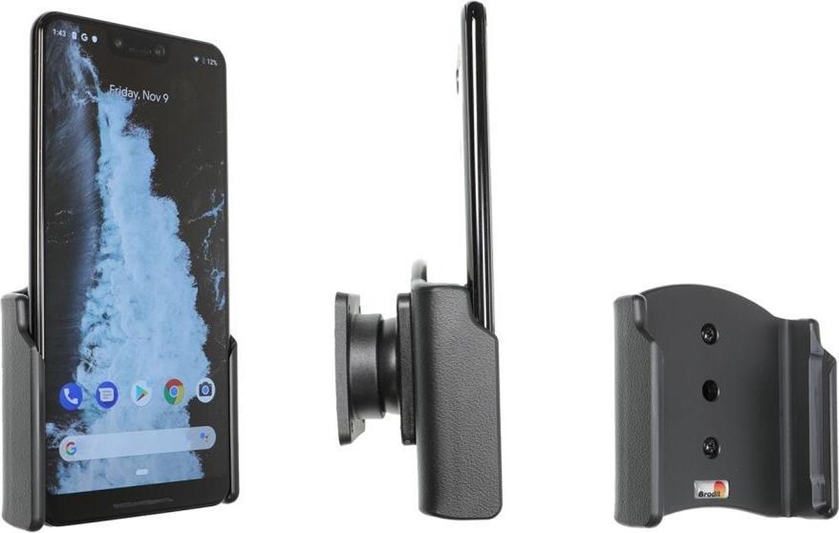 Brodit houder geschikt voor Google Pixel 3 Passieve houder met swivelmount