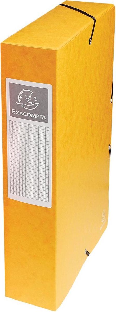 Exacompta Klasseerdoos glanskarton Rug 60mm - A4 - Geel - 50609E