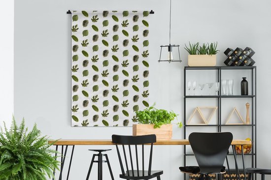 Tapisserie - Tapisserie - Feuilles - Vert - Motifs - 120x180 cm - Tapisserie