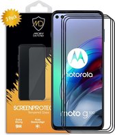 3-Pack Motorola Moto G100 Screenprotectors - MobyDefend Screensavers Met Zwarte Randen - Gehard Glas - Glasplaatjes Geschikt Voor Motorola Moto G100