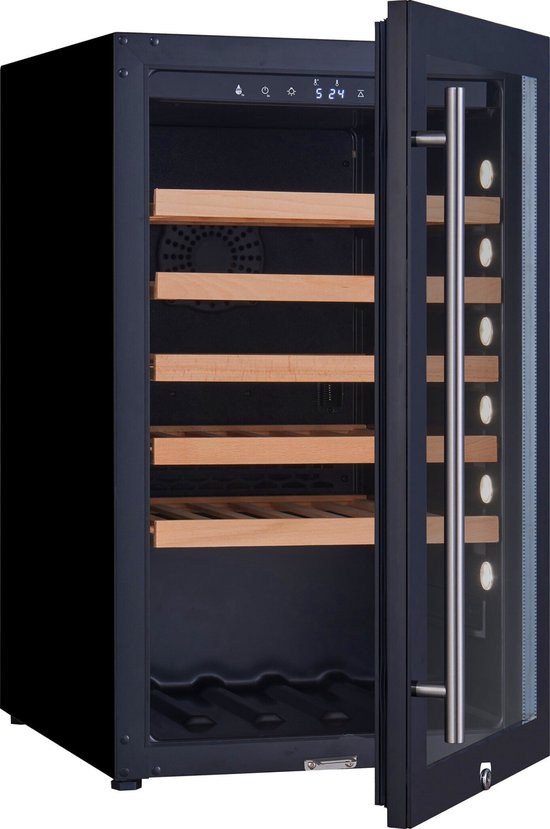 Saro Professionele Wijnkoelkast 40 - Vrijstaand - Zwart - Saro - €541,50