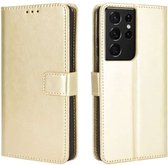 Fonu Booktype hoesje Samsung S21 Ultra Goud