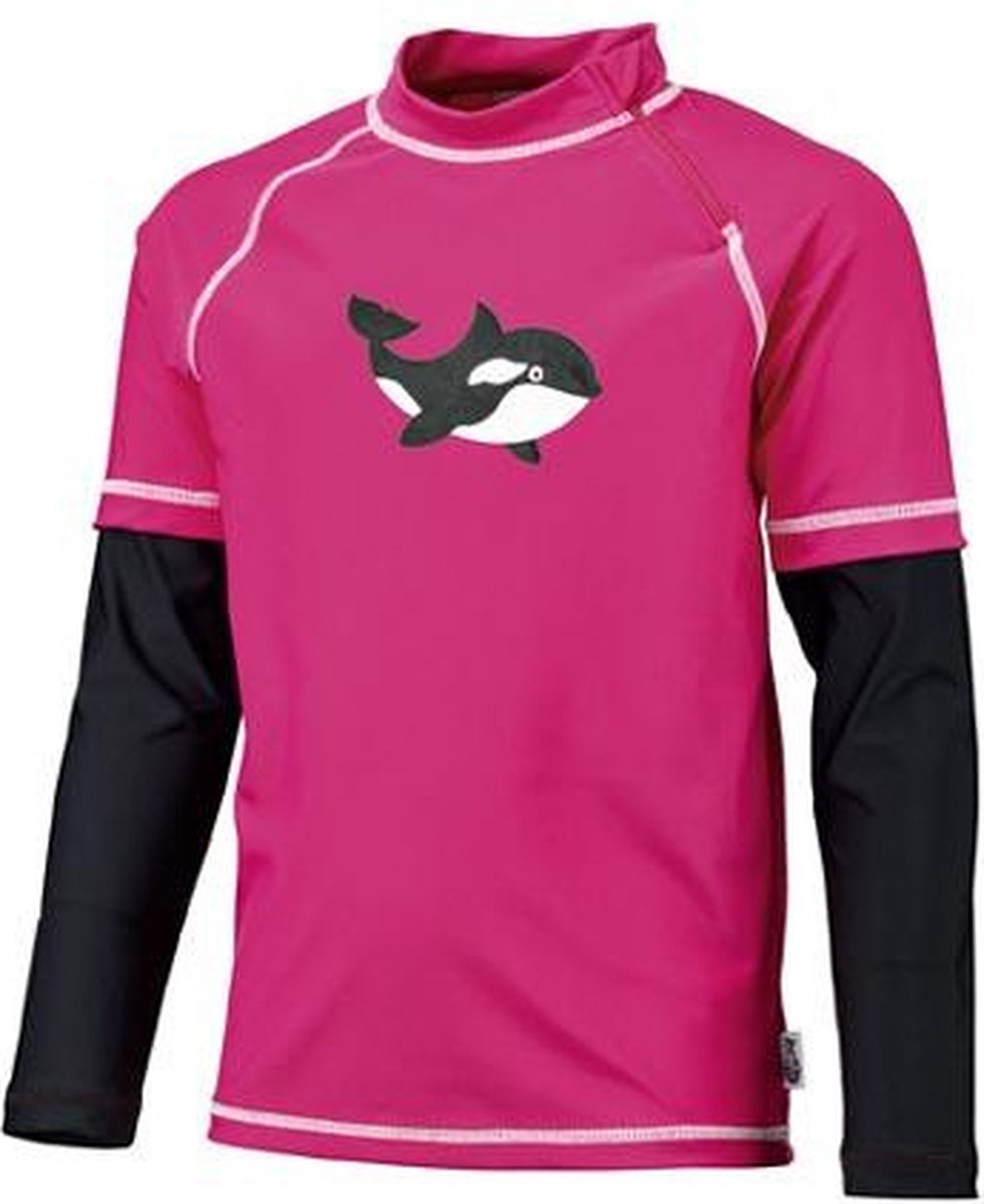 BECO-SEALIFE® - Meisjes -Uv-shirt - Polyamide - Roze/zwart - Maat 140