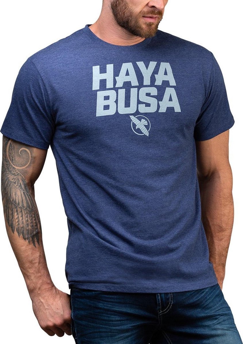 Hayabusa Casual logo T-shirt Blauw Kies uw maat: XXL