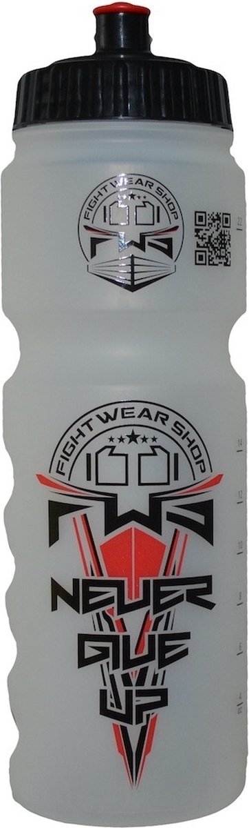 FWS "Never Give Up" Sports Bottle Bidon by Fightwear Shop -