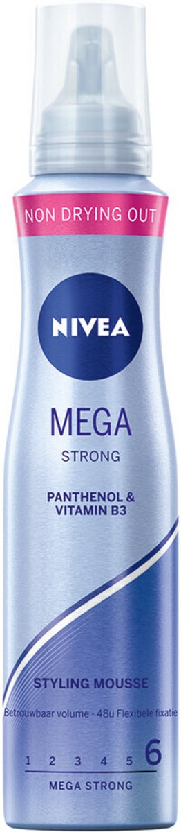 Bol.com NIVEA Mega Strong styling Gel - 150 ml - Haarmousse aanbieding