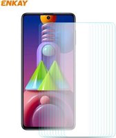 Voor Samsung Galaxy M51 10 STKS ENKAY Hat-Prince 0.26mm 9H 2.5D Gebogen Rand Gehard Glas Film