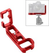 PULUZ 1/4 inch Verticale Shoot Quick Release L Plate Bracket Base Holder voor Sony A7R / A7 / A7S / A7R2 / A7S2 (rood)