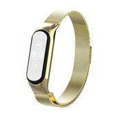 Voor Geschikt voor Xiaomi Mi Band 5 Milano effen kleur magnetische roestvrijstalen band (imitatie goud)