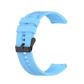 Voor Huawei Watch GT 2 46mm siliconen vervangende polsband horlogeband met zwarte gesp (hemelsblauw)