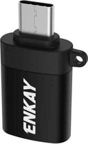 ENKAY ENK-AT101 Aluminium USB-C / Type-C naar USB 3.0 OTG Data Adapter Converter (zwart)
