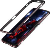 Voor OPPO Realme X50 5G aluminium schokbestendig beschermend bumperframe (zwart rood)