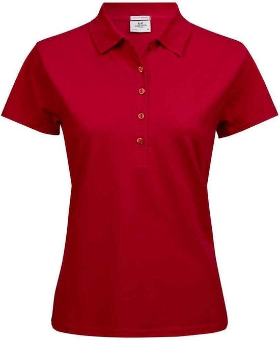 Tee Jays Dames/dames Luxe Stretch Poloshirt (Rood)