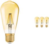Voordeelpak 4x Osram Vintage 1906 LED E27 Edison 7W 825 Goud | Dimbaar - Vervangt 50W