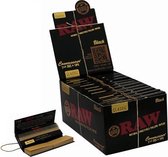 Raw Black Connoisseur 1 1/4 Small Size + Tips ( 24 pcs )