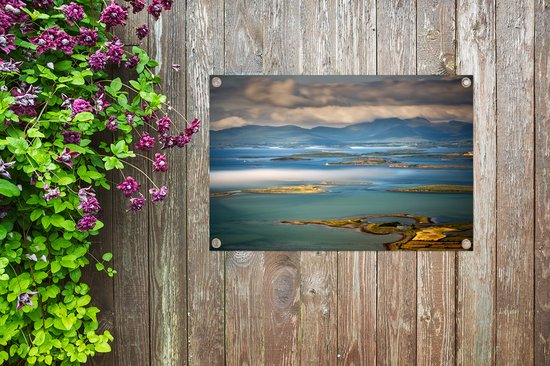 Vue sur la baie de Clew en Irlande affiche de jardin en vrac 60x40 cm - petit - toile de jardin / toile d'extérieur / Peintures pour l'extérieur (décoration de jardin)