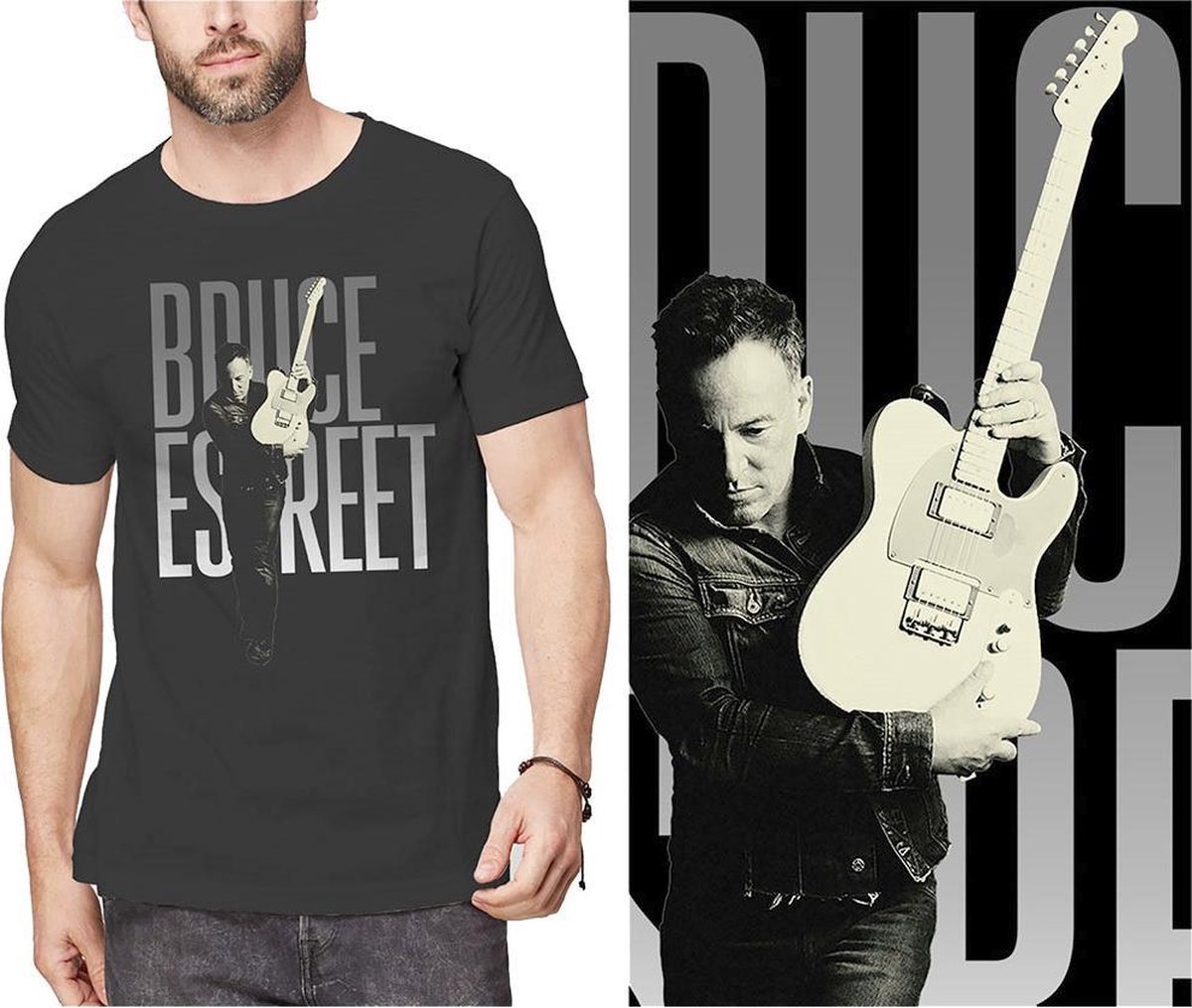 Bruce Springsteen Estreet Heren T-shirt - zwart - XL