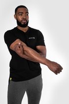 Body & Fit Essential Casual T-Shirt - Sportshirt Heren - Fitness Top Mannen – Maat XL - Zwart