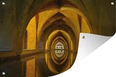 Tuindecoratie Sevilla - Architectuur - Paleis - 60x40 cm - Tuinposter - Tuindoek - Buitenposter
