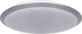 LED Plafondlamp - Igan Ashly - Opbouw Rond 24W - Warm Wit 3000K - Mat Zilver - Aluminium