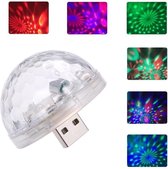 Micro USB disco lamp - Party Lamp - mini LED disco light - portable light -  Feestverlichting voor mobiele telefoons en auto - Soundactive Micro - Mini Disco Lamp