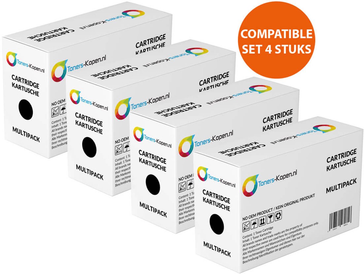 HP CF230A / CF230XC,CF230X - Toner Zwart 4-pack - 6.400 pagina's totaal - Huismerk Compatible - Geschikt voor HP ES-TUDIO167 HP ES-TUDIO181 HP LaserJet Pro M203 HP LaserJet Pro M203dn HP LaserJet Pro MFP M227 HP LaserJet Pro MFP M227fdn