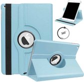 FONU 360 Boekmodel Hoes iPad 9 2021 / iPad 8 2020 / iPad 7 2019 - 10.2 inch - Lichtblauw - Draaibaar