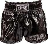 Venum GIANT INFINITE Muay Thai Kickboks Broekje Zwart Zwart Maat S - Kids 9/10 Jaar | Jeans maat 28