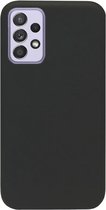 - ADEL Siliconen Back Cover Softcase Hoesje Geschikt voor Samsung Galaxy A52(s) (5G/ 4G) - Zwart