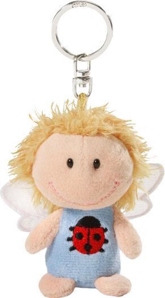 Nici Sleutelhanger Beschermengel Junior 7 Cm Pluche Blauw