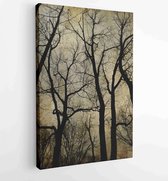 Art grunge empty forest background, card - Moderne schilderijen - Vertical - 61468639 - 50*40 Vertical