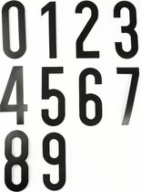 Set zelfklevende cijfers (0 t/m 9) Oranje  x  x 200 mm