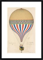 Vintage Poster Luchtballon - Retro Wanddecoratie - Vliegen & Luchtvaart