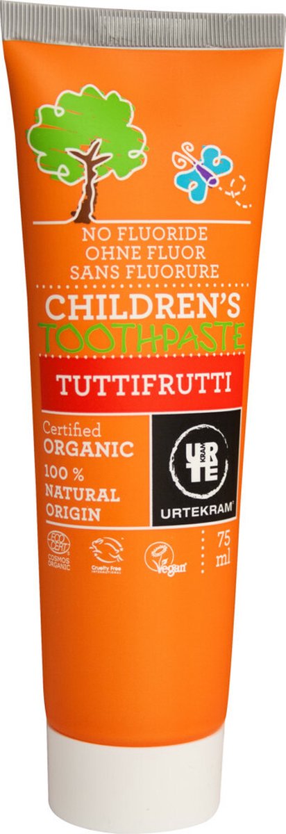 Goedkoopste Urtekram Kinder tandpasta Tuttifrutti 75 ml