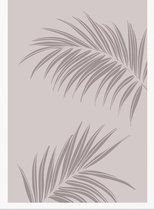 Foliage line art drawing with abstract shape. Abstract Plant Art design for print, cover, wallpaper, Minimal and natural wall art. 4 - Moderne schilderijen – Vertical – 1813295317