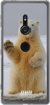 6F hoesje - geschikt voor Sony Xperia XZ2 -  Transparant TPU Case - Polar Bear #ffffff