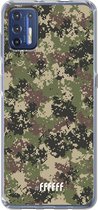 6F hoesje - geschikt voor Motorola Moto G9 Plus -  Transparant TPU Case - Digital Camouflage #ffffff