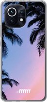 6F hoesje - geschikt voor Xiaomi Mi 11 -  Transparant TPU Case - Sunset Palms #ffffff