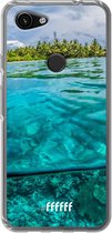 6F hoesje - geschikt voor Google Pixel 3a -  Transparant TPU Case - Beautiful Maldives #ffffff