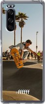 Sony Xperia 5 II Hoesje Transparant TPU Case - Let's Skate #ffffff