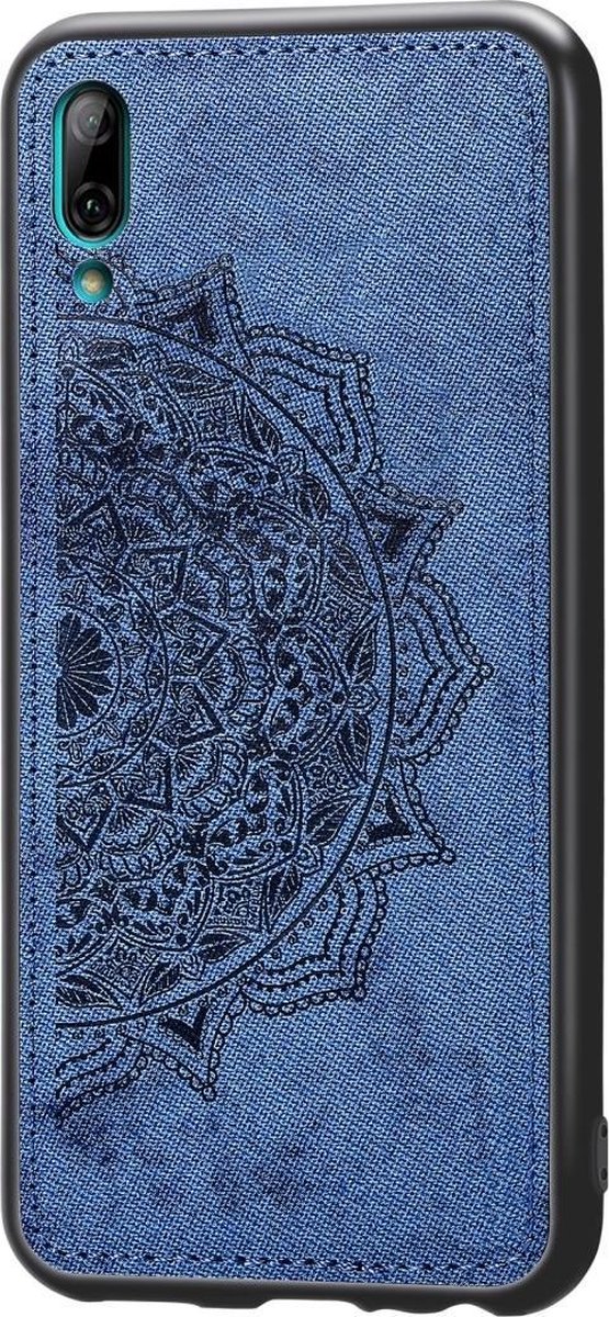 Mobigear Hoesje geschikt voor Huawei Y7 Pro (2019) Telefoonhoesje Hardcase | Mobigear Mandala Backcover | Y7 Pro (2019) Case | Back Cover - Blauw