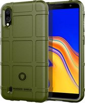 Samsung Galaxy A10 Hoesje - Mobigear - Rugged Shield Serie - TPU Backcover - Groen - Hoesje Geschikt Voor Samsung Galaxy A10