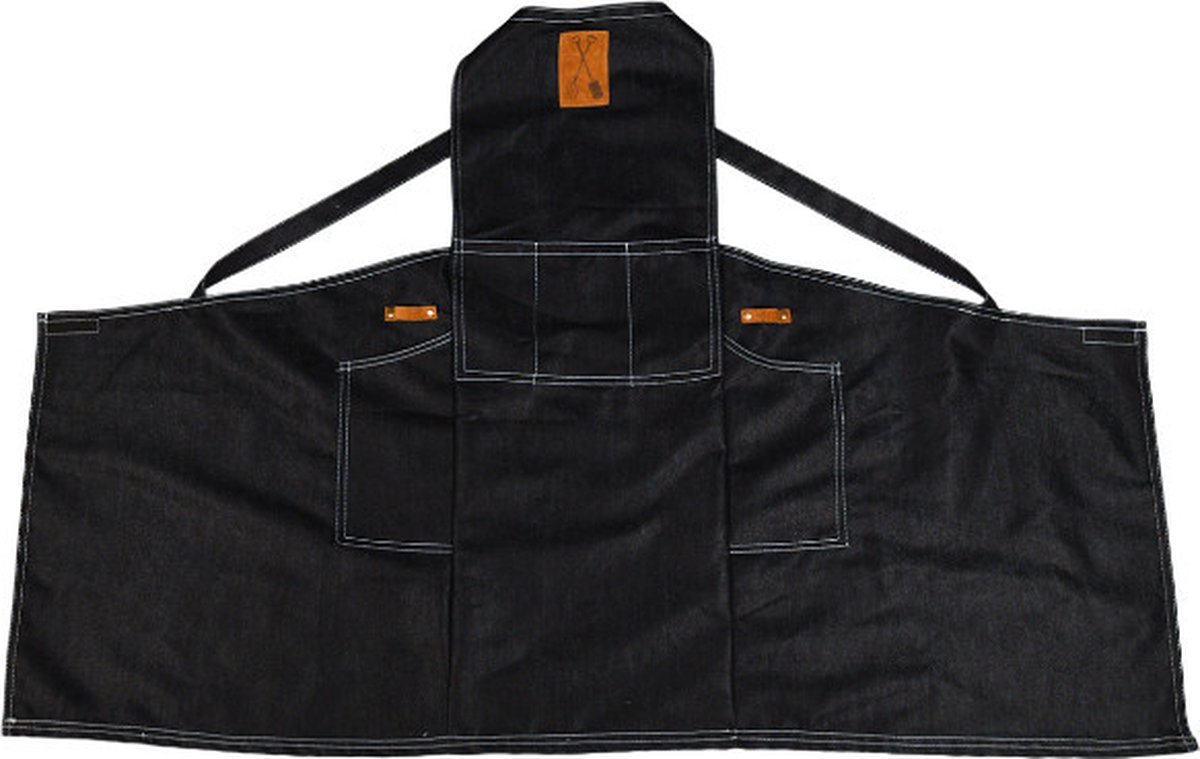Esschert Design Tuinschort Dames 58 X 91 Cm Katoen Blauw