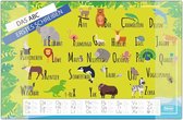 bureau onderlegger - ZINAPS® 10450 Desk Mat with Two Slip-in Pockets, Learn ABC, FSC Mix, Approx, 58,5 x 38,5 cm, Practical Accessories for Children, Teenagers and Studies